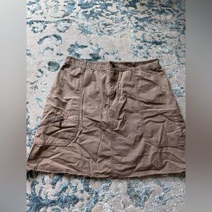 Eddie Bauer brown cargo skirt